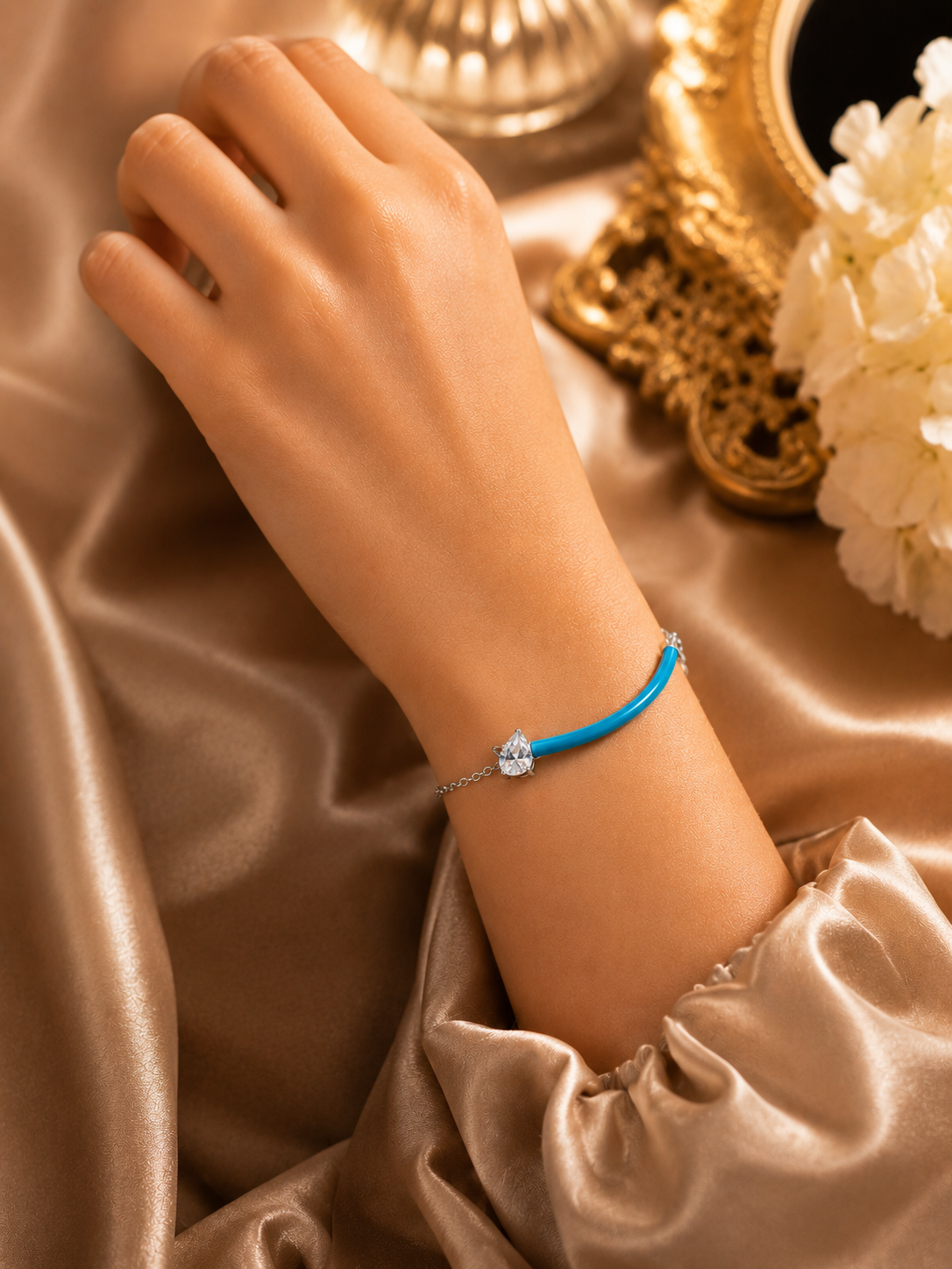 Blue evil eye bracelet