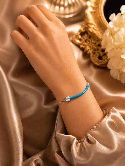 Blue evil eye bracelet