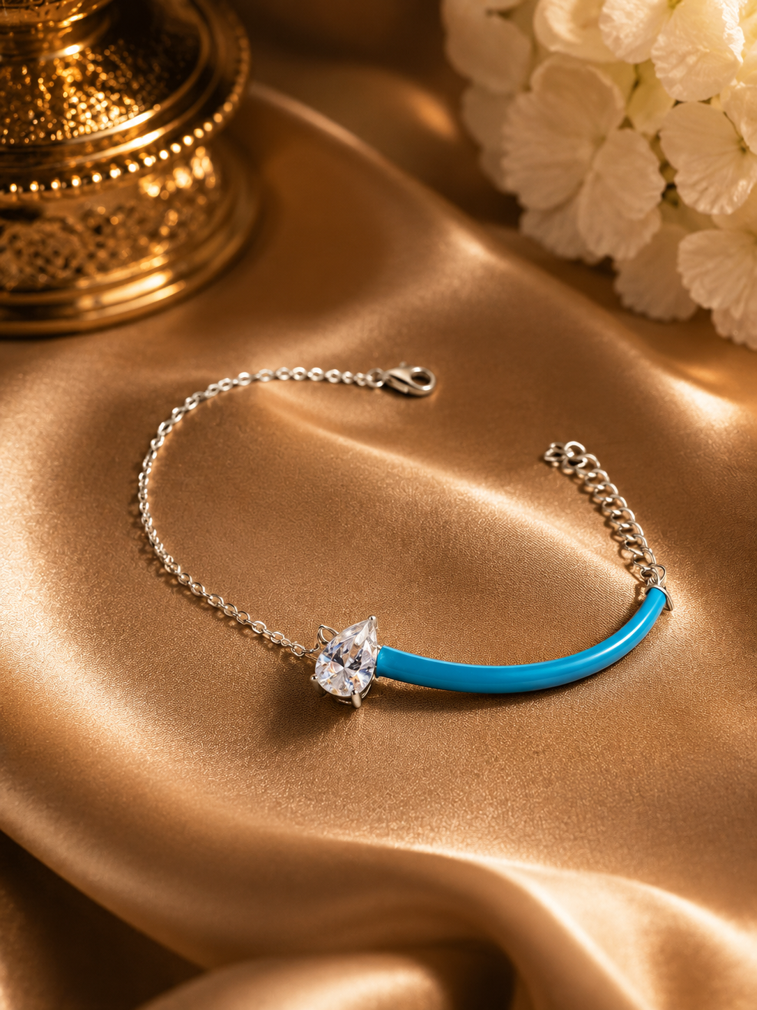 Blue evil eye bracelet