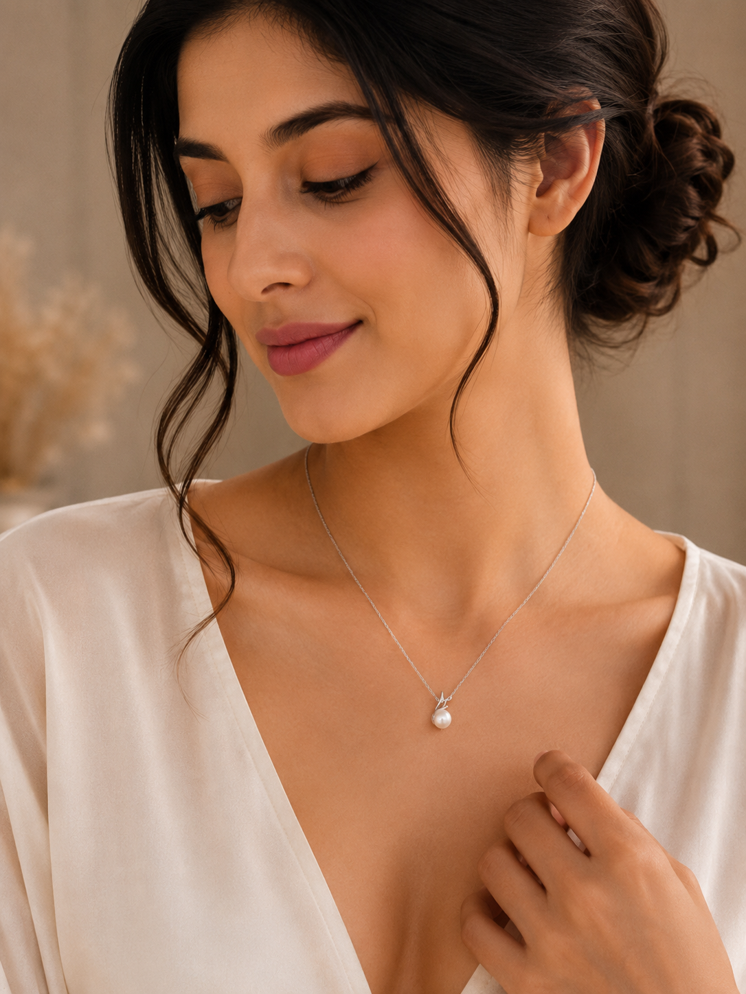 Pearl pendant necklace